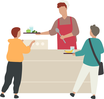 School Canteen Vector